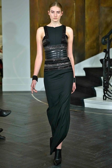 Sanne Vloet shows London Fall 2014 Amanda Wakeley